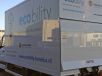 Ecobility vrachtwagen buiten
